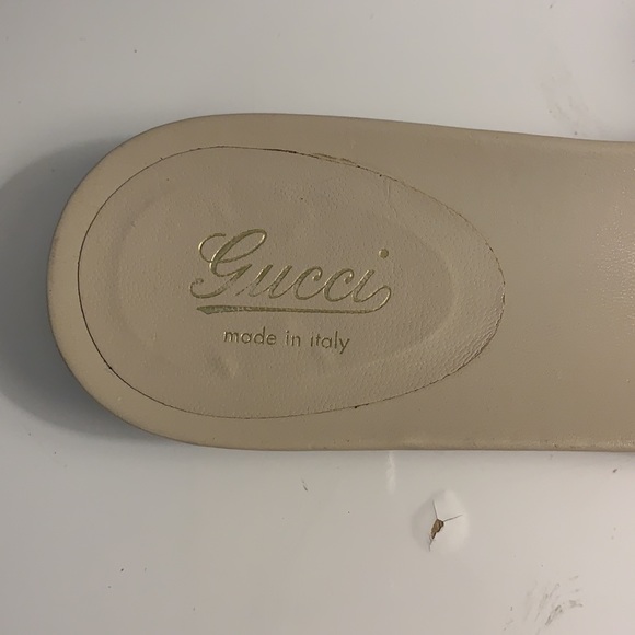 Gucci Authentic Size 39C EU (9.5 US) Genuine Leather Bamboo Buckle Sandals - Picture 4 of 9